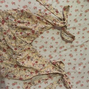 Floral Tie-Shoulder Top